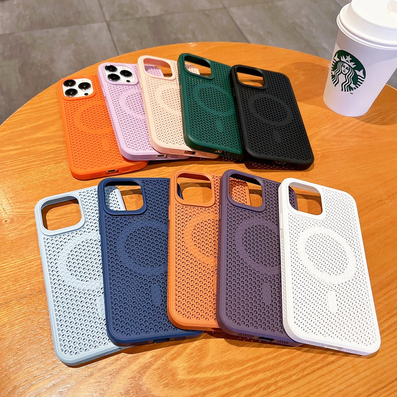 Mesh Magsafe Case for iPhone 15 14 13  Series