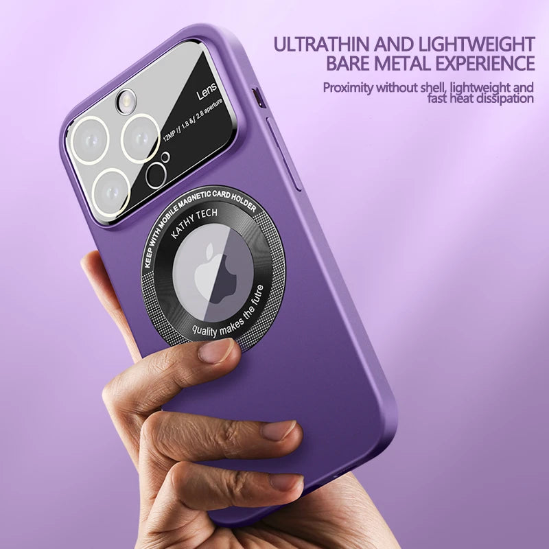 Slim Matte Frosting Glass Lens Protects Case